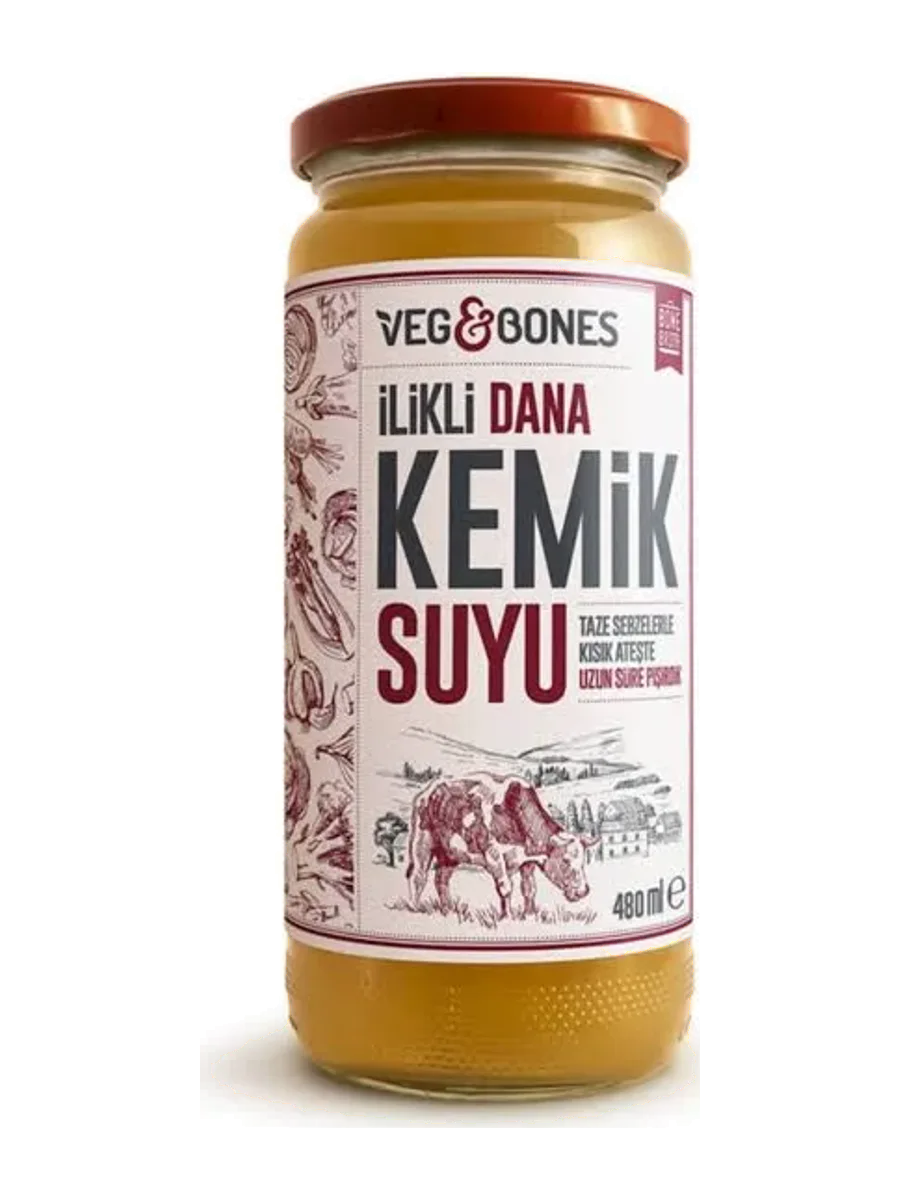 VEG&BONES İLİKLİ DANA KEMİK SUYU 480 ML.
