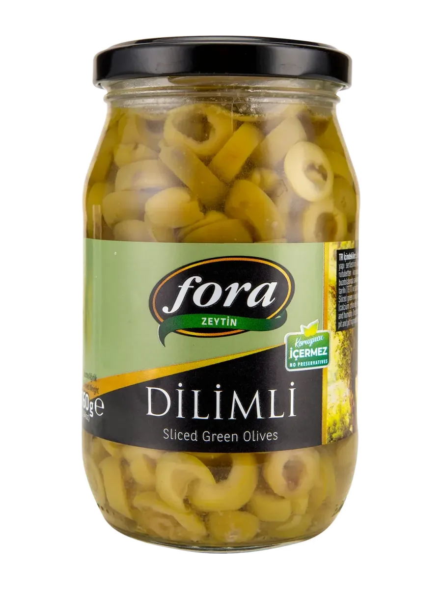 FORA DİLİMLİ YEŞİL ZEYTİN 345 GR.