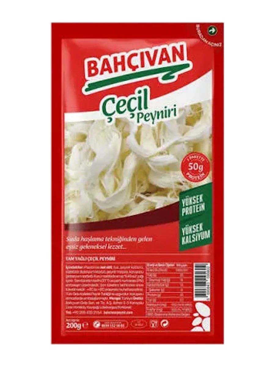 BAHÇIVAN ÇEÇİL PEYNİRİ 200 GR.