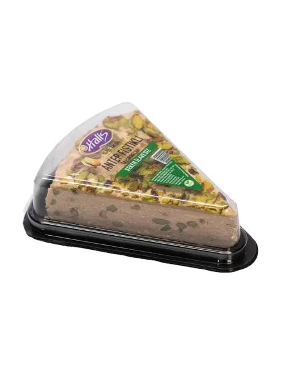 HALİS ÜÇGEN ŞEKERSİZ ANTEP FISTIKLI TAHİN HELVASI 500 GR.