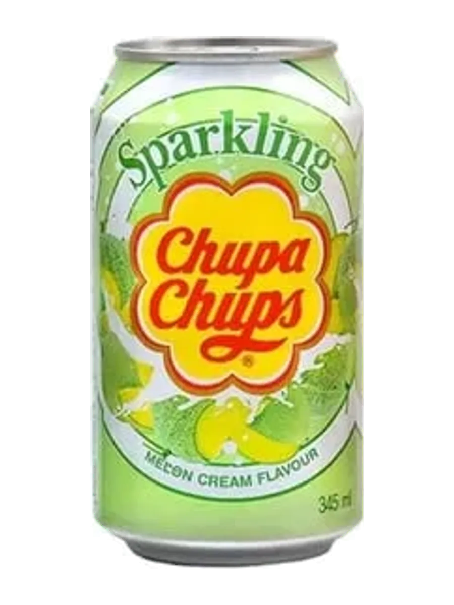 CHUPA CHUPS KAVUN & KREMA AROMALI GAZLI İÇECEK 345 ML.