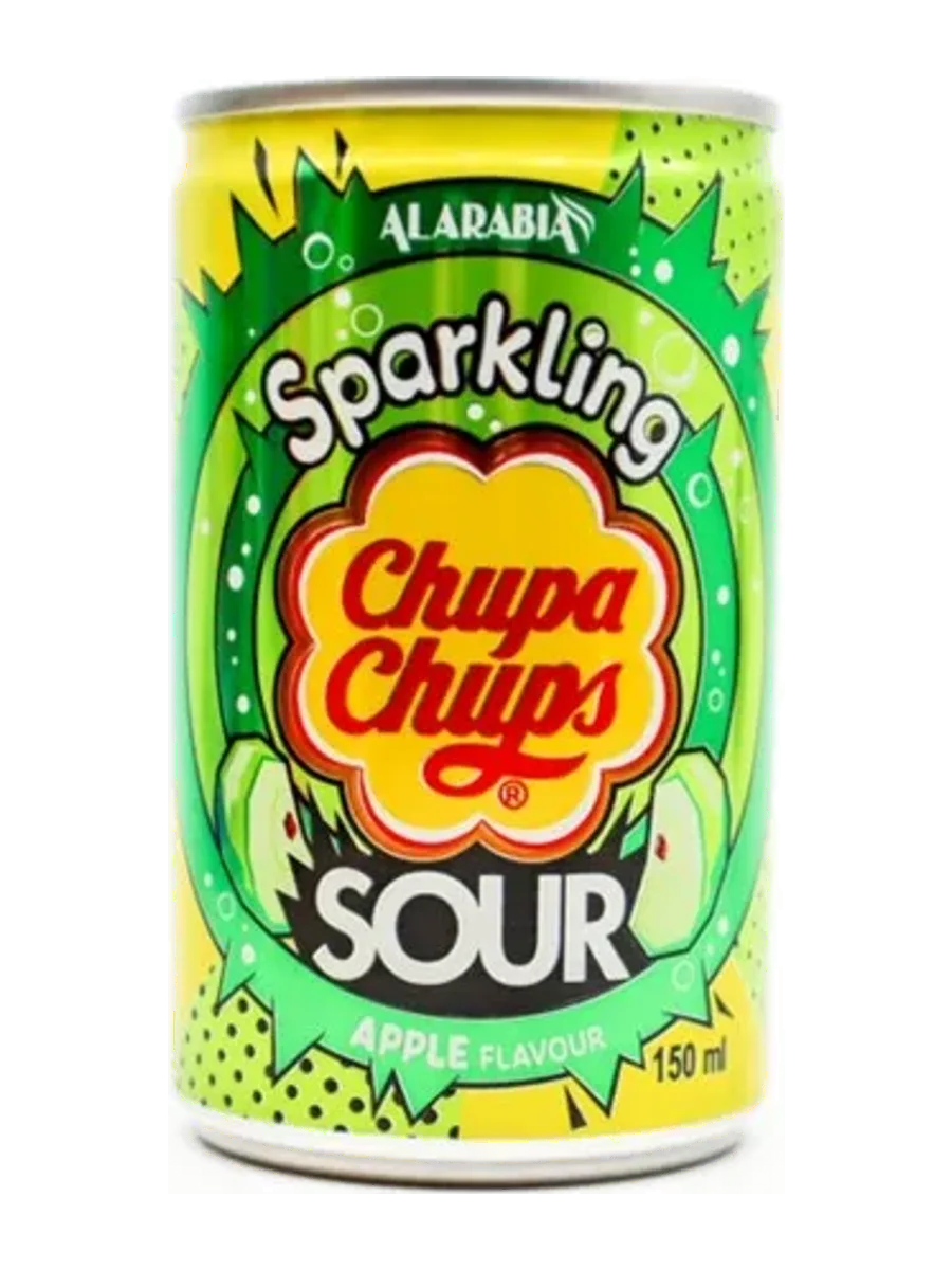 CHUPA CHUPS APPLE SPARKLİNG SOUR 150 ML.