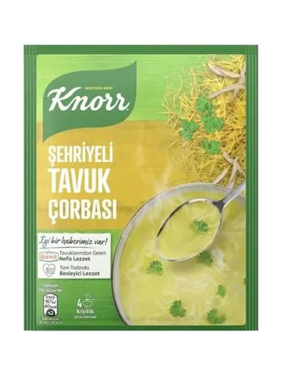 KNORR ŞEHRİYELİ TAVUK ÇORBASI 51 GR.