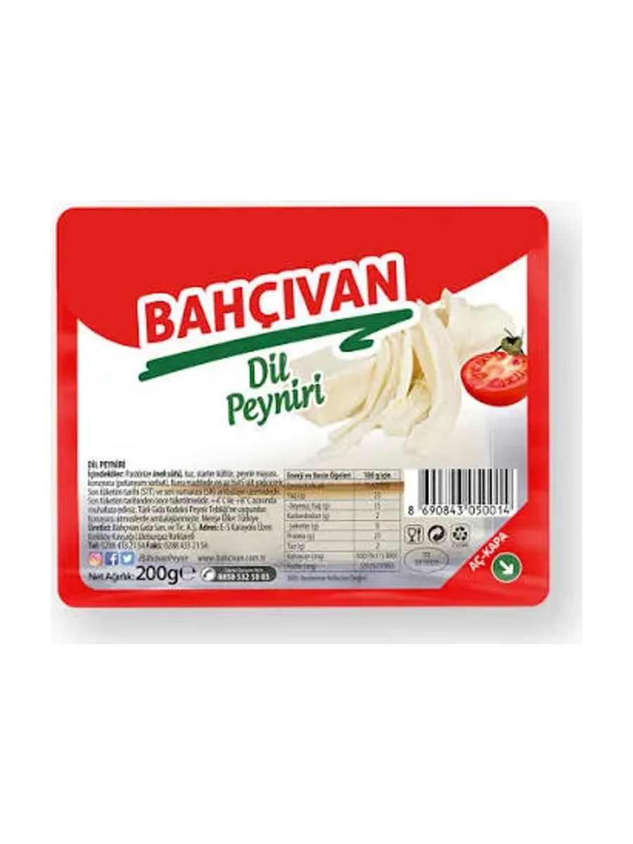 BAHÇIVAN DİL PEYNİRİ 200 GR.