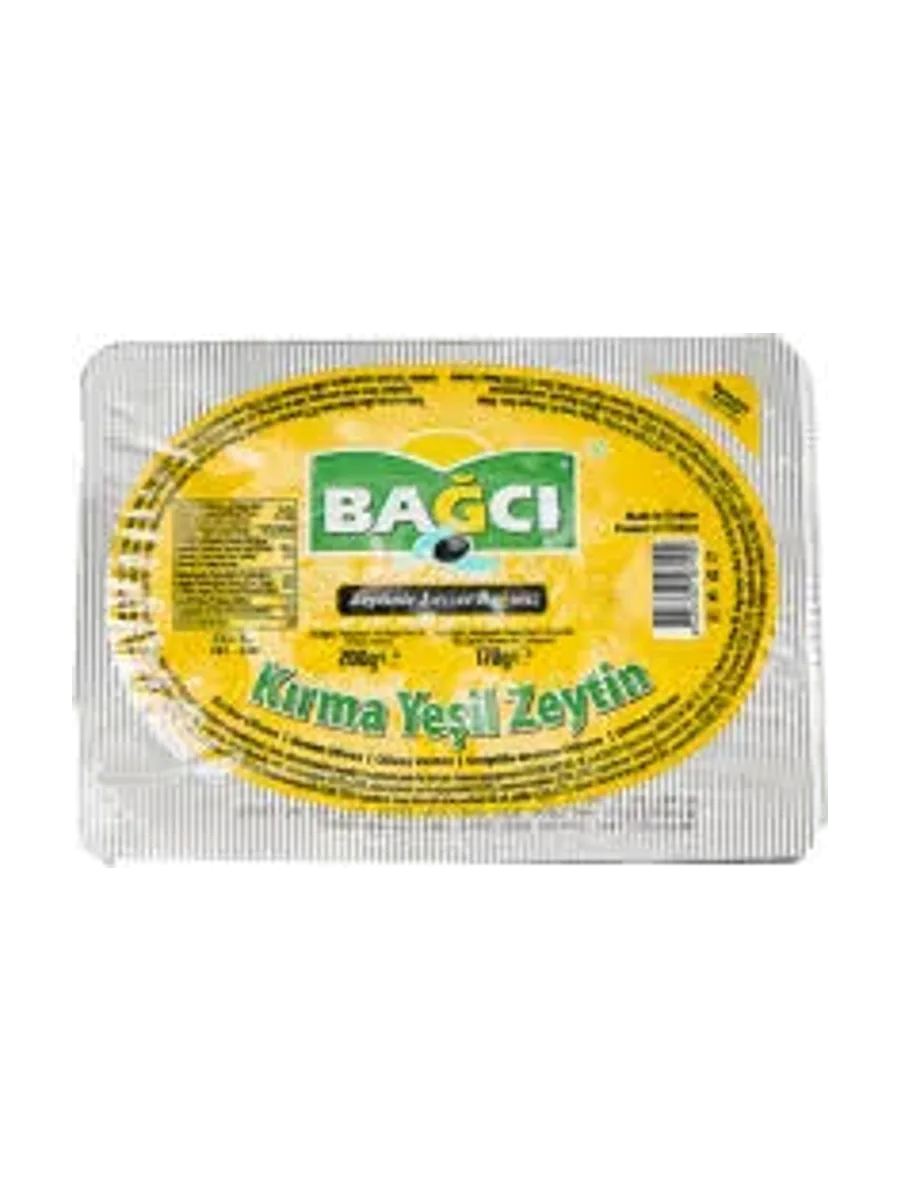 BAĞCI KIRMA YEŞİL ZEYTİN 200 GR.