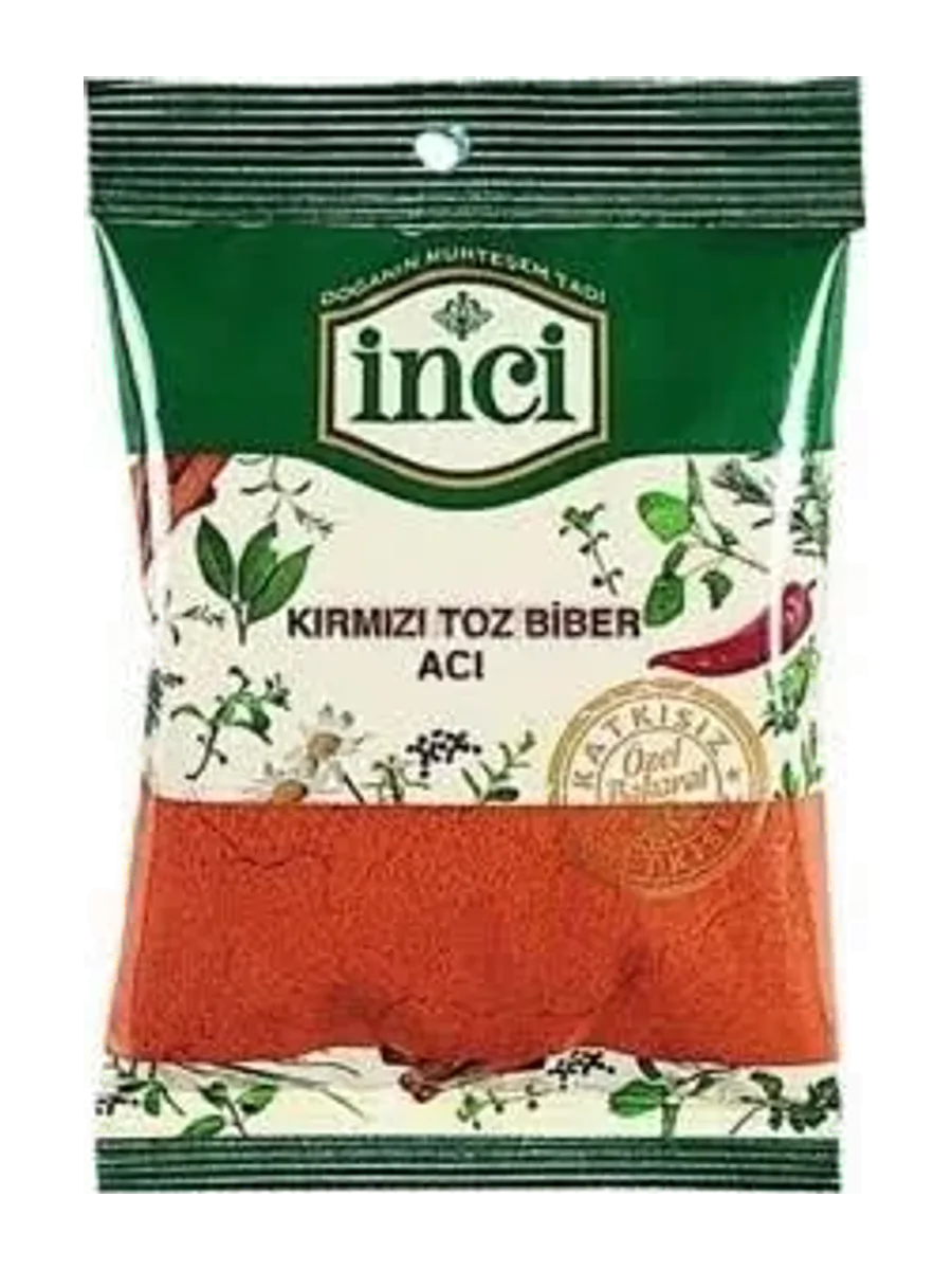 İNCİ KIRMIZI TOZ ACI BİBER 25 GR.