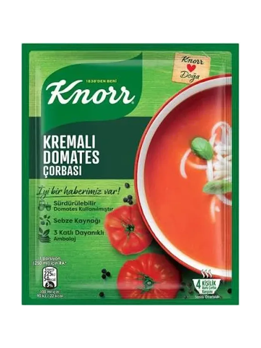 KNORR KREMALI DOMATES ÇORBASI 69 GR.