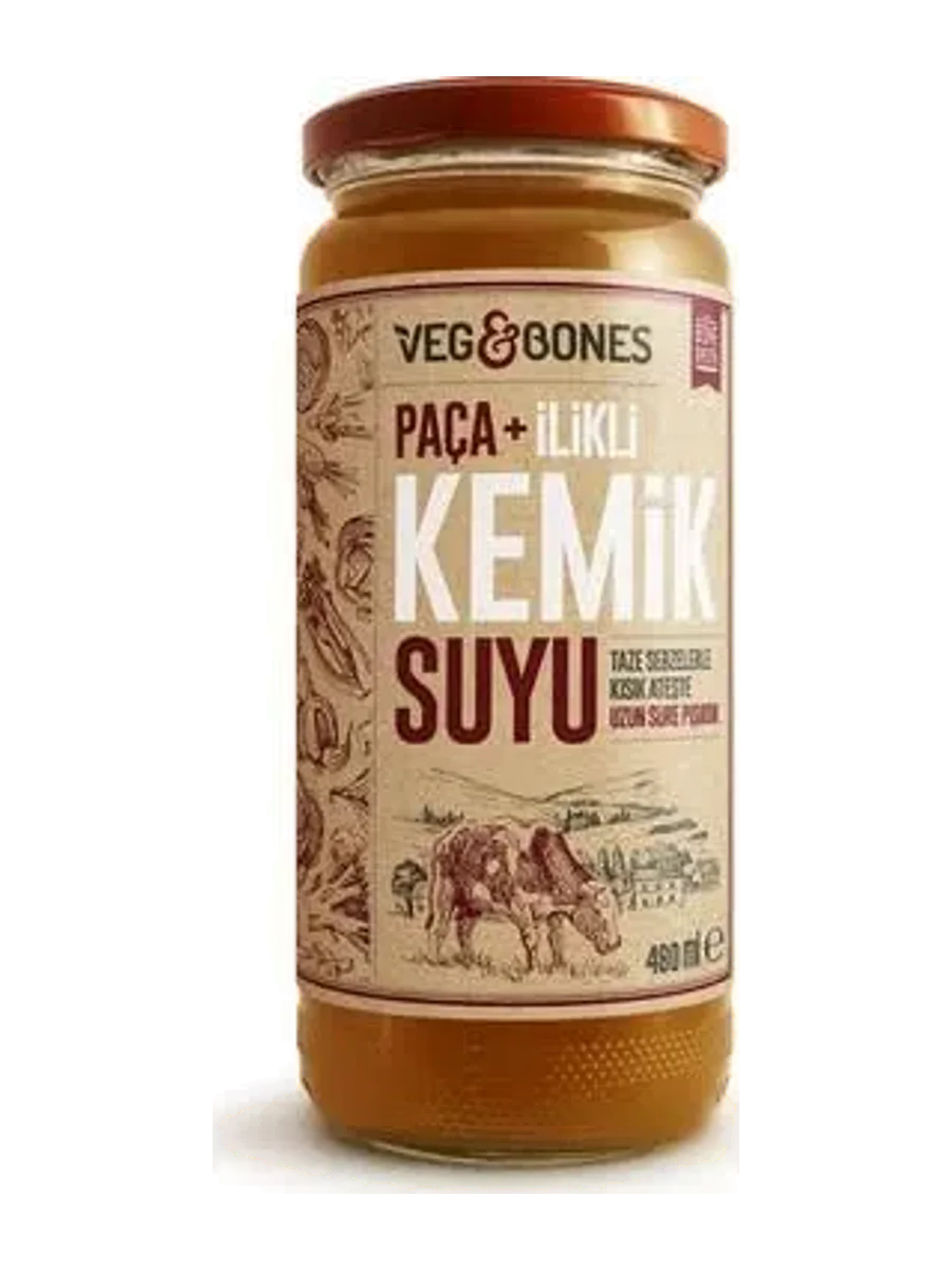 VEG&BONES PAÇA İLİKLİ KEMİK SUYU 480 ML.